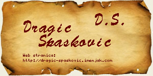 Dragić Spasković vizit kartica